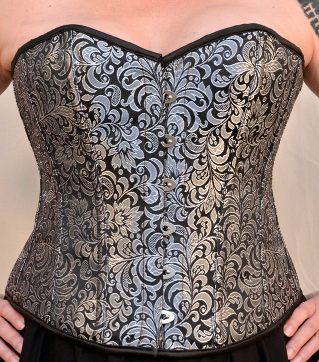 【新品】theredthread S burlesque corset gray THEREDTHREAD】S burlesque corset